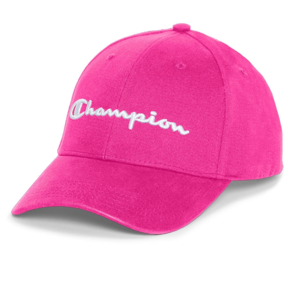 Unisex champion  classic pink & White twill hat